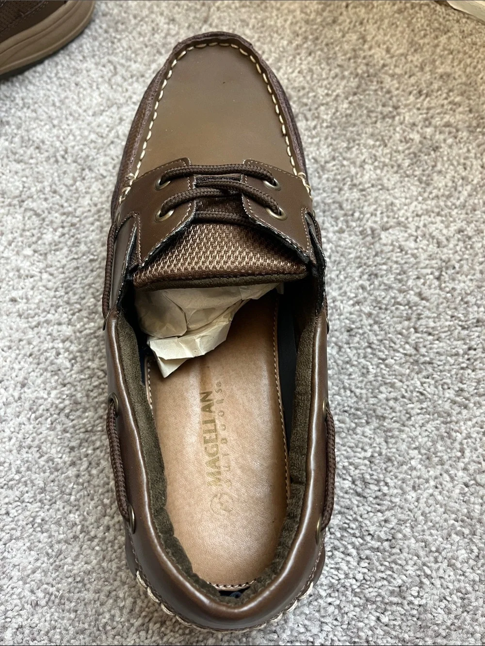 Magellan Men's Brown Casual Boat Shoes size 10D